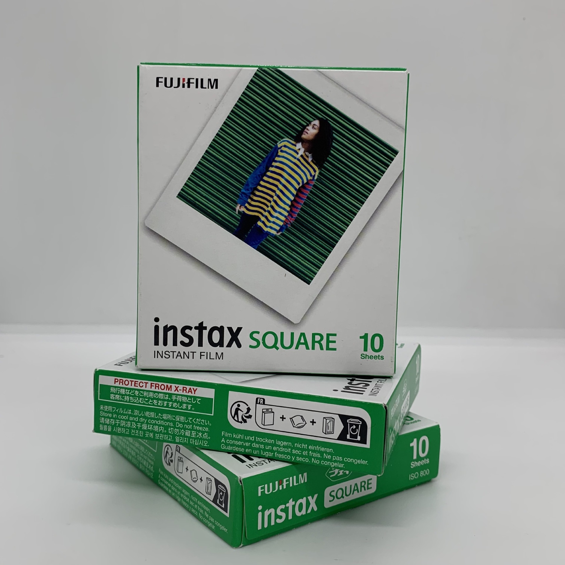 (2개) (자체 운영) 후지필름 | 후지 인스탁스 SQUARE 스퀘어 화이트 엣지 포토지 20매 스퀘어 더블