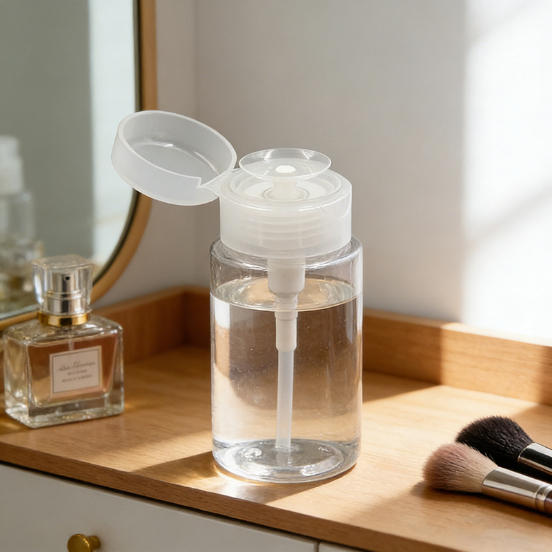 旅行按压分装瓶卸甲油压取瓶透明卸妆水瓶化妆水爽肤水分装瓶空瓶