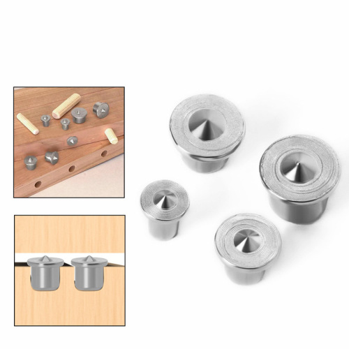 4pcs round wood pin locator cross-border round wood tenon drilling 4-12mm set wooden board fixing pin centering tool