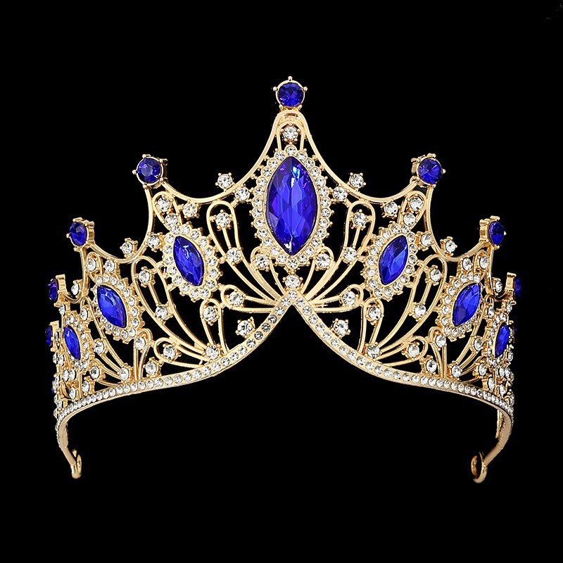 Cross-Border Bride Headpiece European And American Style Baroque Luxurious Alloy Crown Party Princess Dress Accessory_voghion.com