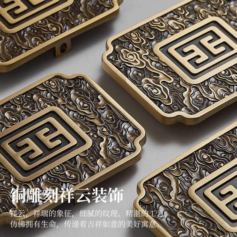 珐琅彩吊灯新中式全铜客厅2025新款中国风别墅复式大厅吸顶灯|undefined