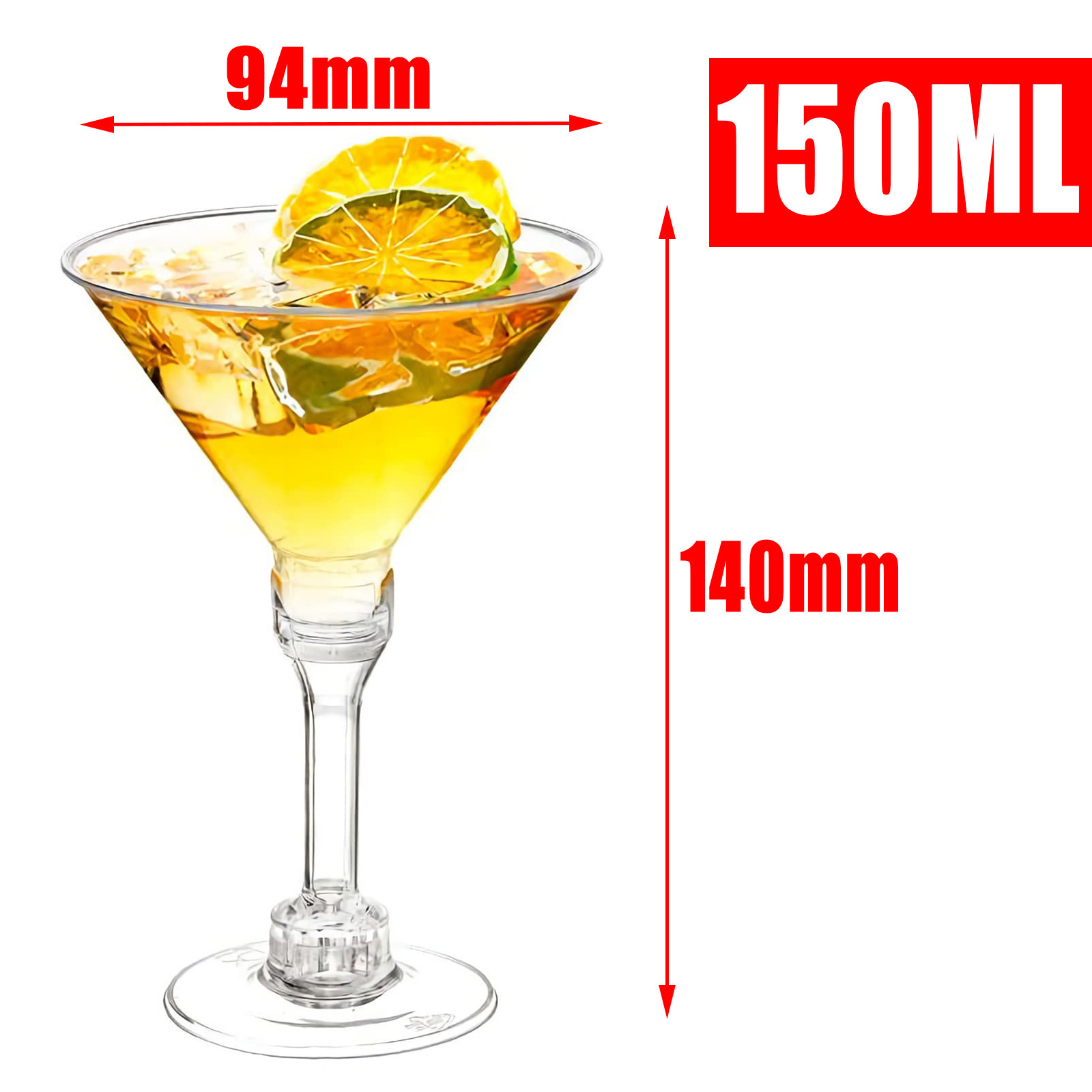Cocktail glass with column 150ml