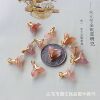 wholesale natural Yanyuan agate fish tail Carving Diliu Bracelet Pendant Beading Accessories manual diy parts