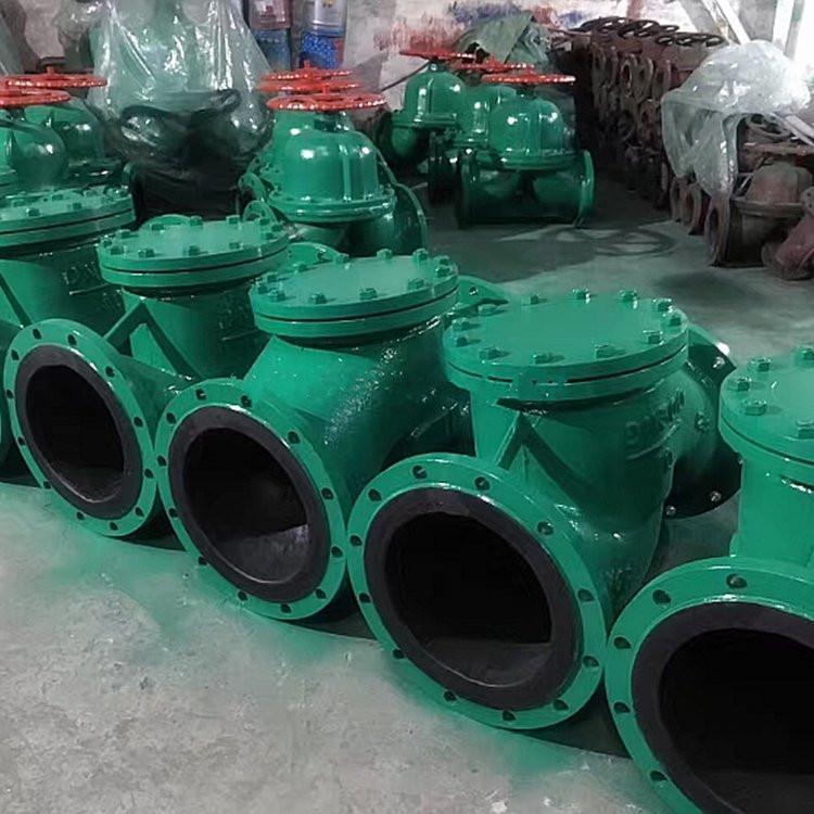 升降式衬胶止回阀 H41J-10C 耐腐蚀过酸碱盐用单向阀 逆止阀DN65