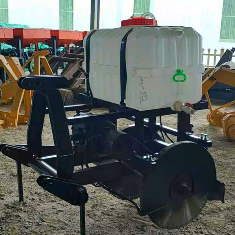 拖拉机带双锯片切缝机皮带传动水泥路切割机混凝土路面管道开槽机