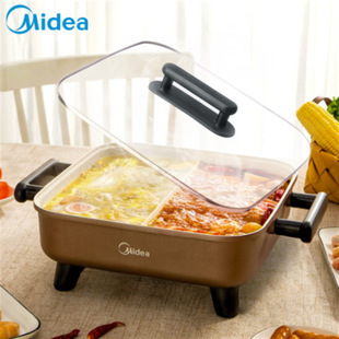 Midea Electric Hot Pot MC-DY3030Easy102 Yuanyang Hot Pot Function Multi-frying Pan Dual-purpose Electric Hot Pot