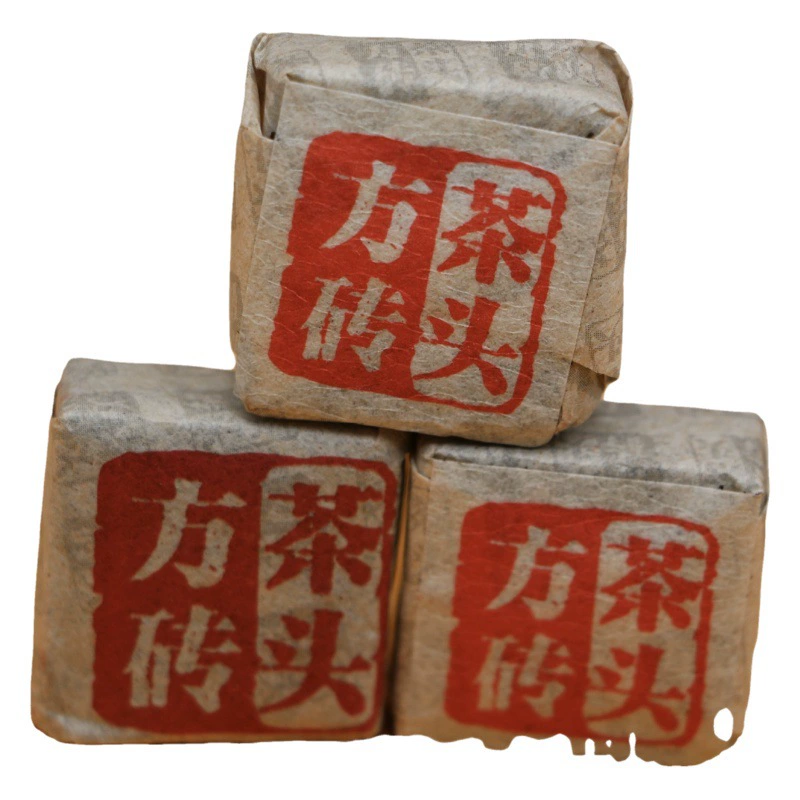 Клейкий Рис Ароматный Состаренный Пу 'эр Спелый Чай Старый Чай Голова Маленький Чай Туо Лучжоу-аромат Маленький Квадратный Кирпич Дворец Мэнхай Спелый Пу Цзинь