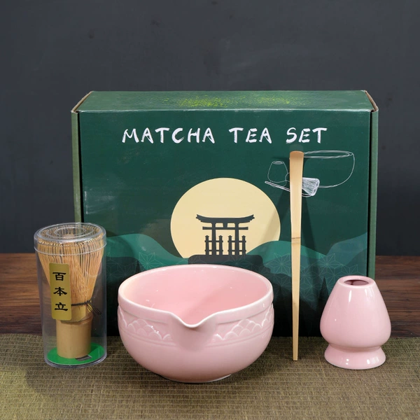 Children's matcha, tea cup, set, 4 piece set