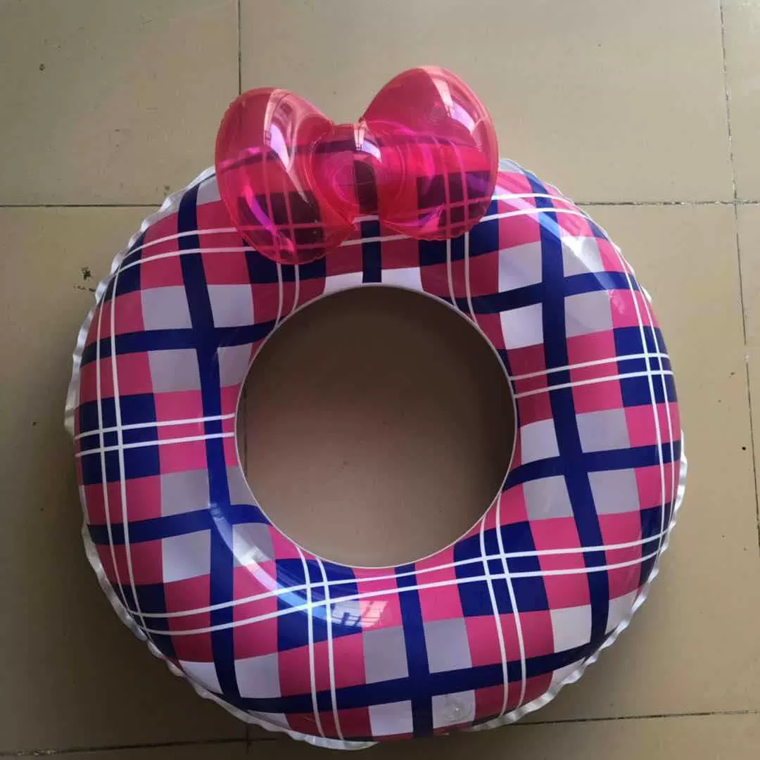 厂家直销新款可爱蝴蝶结游泳圈宝宝趴圈儿童游泳圈亚马逊热卖