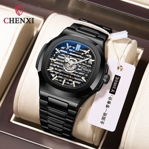 CHENXI/Morning Parrot same model fully automatic mechanical watch high-end watch men's waterproof luminous mechanical watch