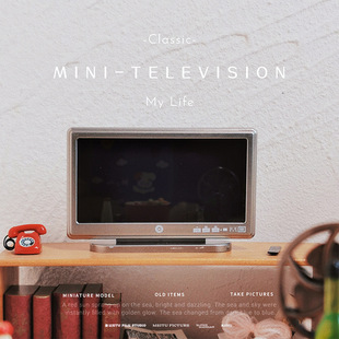 Dollhouse Miniature Toy Model Dollhouse Accessories Living Room Scene Mini Lcd Tv B118