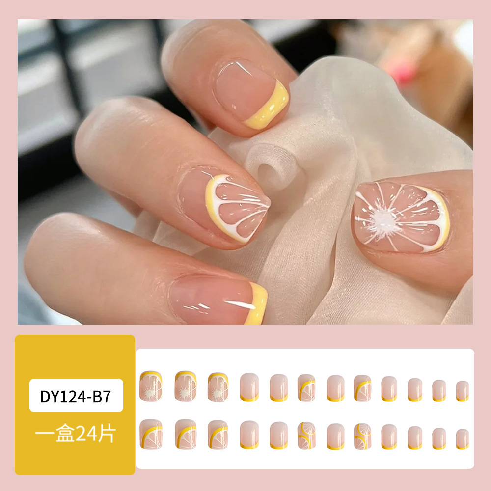 Puntas de uñas postizas de estilo europeo y americano, piezas de uñas desmontables de longitud media, uñas usables, puntas de uñas puras y elegantes.