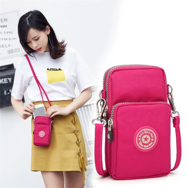 Cross-Border Mobile Phone Bag for Women, Crossbody Mini Bag, 2026 New Fashion Mobile Phone Pouch, Wrist Coin Purse, Vertical Style