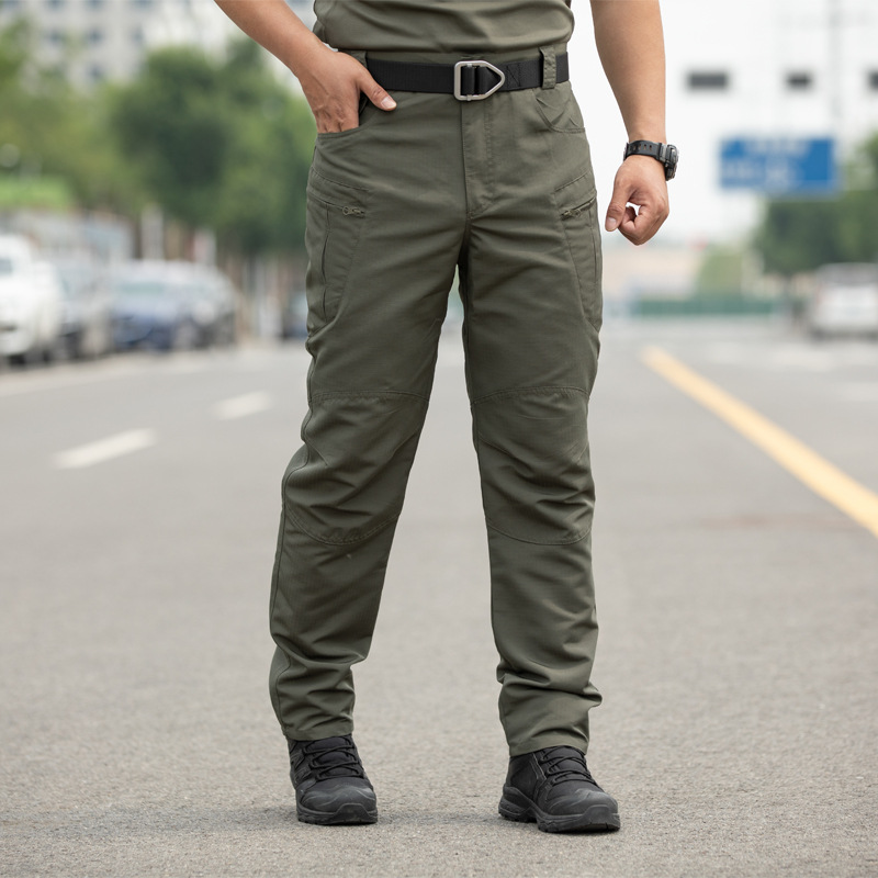 Pantalones tácticos IX5 de cónsul transfronterizo, ropa de entrenamiento suelta antiarañazos para hombre, monos de combate, pantalones de abanico militar de múltiples bolsillos