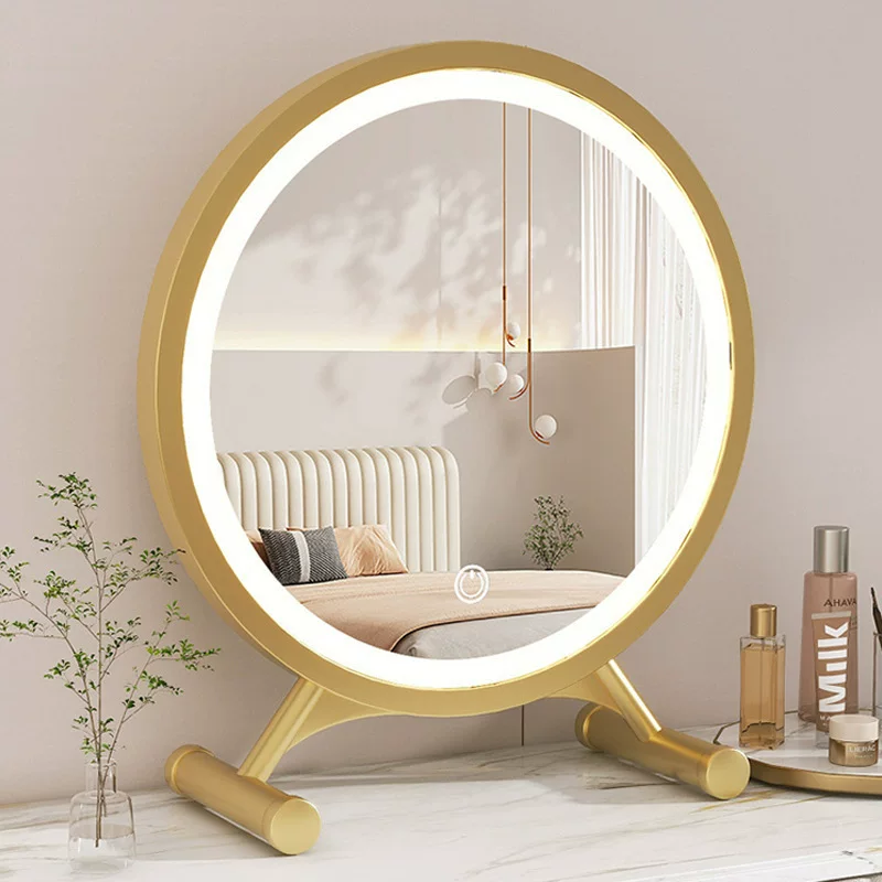 Dressing table with light, table fill light for students for bedroom, internet celebrity