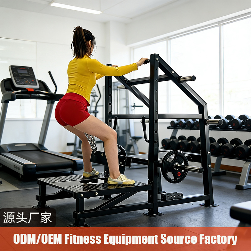 Gimnasio transfronterizo, marco de sentadillas profundas, marco de sentadillas de rinoceronte, equipo de fitness de fuerza, equipo de entrenamiento de cadera y piernas, sentadillas de tiburón comerciales