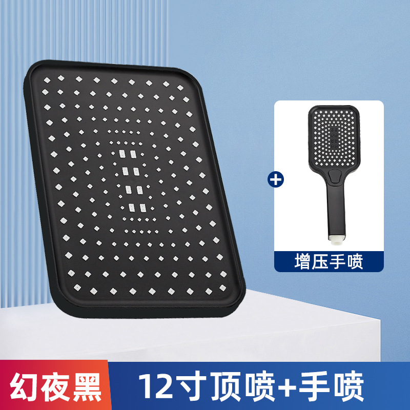 Ducha presurizada rociador superior cabeza de ducha boquilla doméstica gran panel de presión cabezal de ducha único universal ducha traje de lluvia