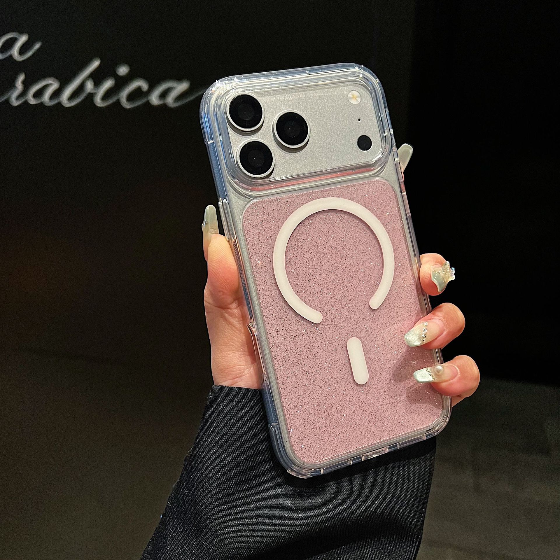 Funda Magnética para iPhone 16 y 17 Pro Max, de Acrílico, Resistente a Caídas, Transparente