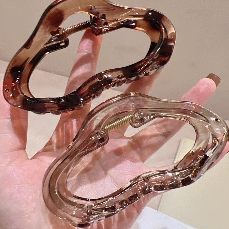 高級クラウド大型サメクリップヘッドドレス気質ヘアクリップ女性用ヘアクリップ後頭部クリップサメクリップLサイズ|undefined