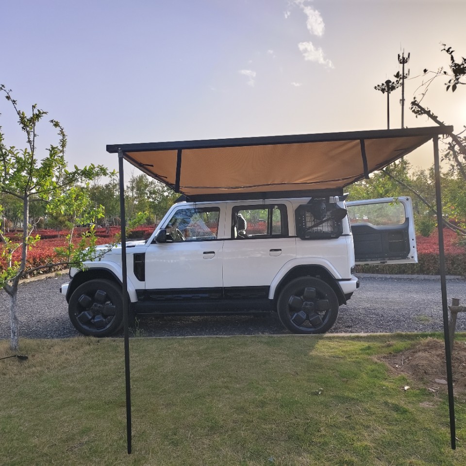Car Canopy Camping Side Tent Aluminum Alloy Hard Shell Side Tent Side Canopy