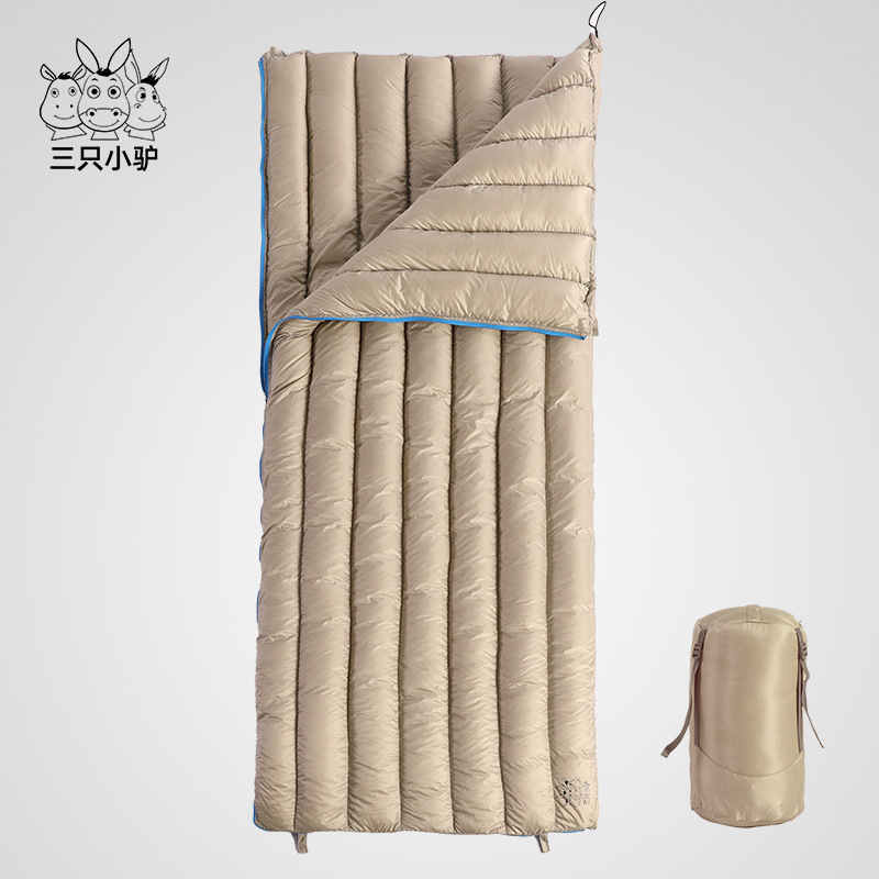 三只小驴羽绒睡袋大人成人户外单人室内露营便携防寒秋冬加厚保暖