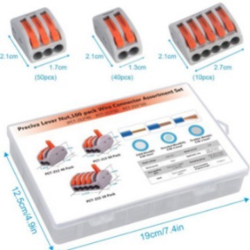 Cross-border boxed terminal block universal fast terminal block PCT-212-213-215 cross-border boxed set