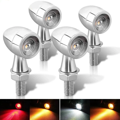 Motosiklet metal retro LED mini dönmə siqnalı 12V göstərici işığı