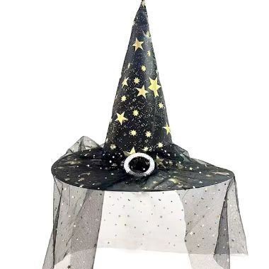 Oxford negro Halloween bruja bruja bruja Harry Potter sombrero mágico disfraz de baile accesorios image 13