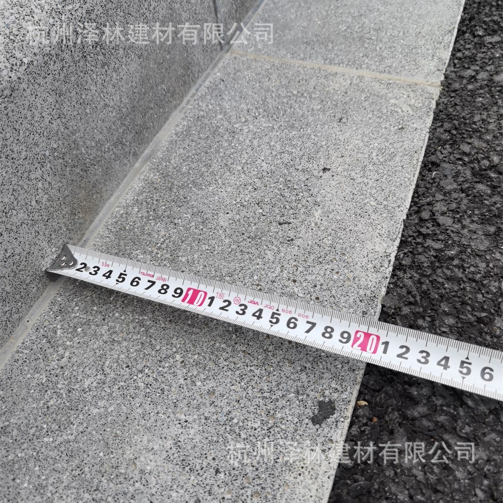 水泥平石路缘石PC侧平石水泥路沿石仿芝麻灰平石600*200*50