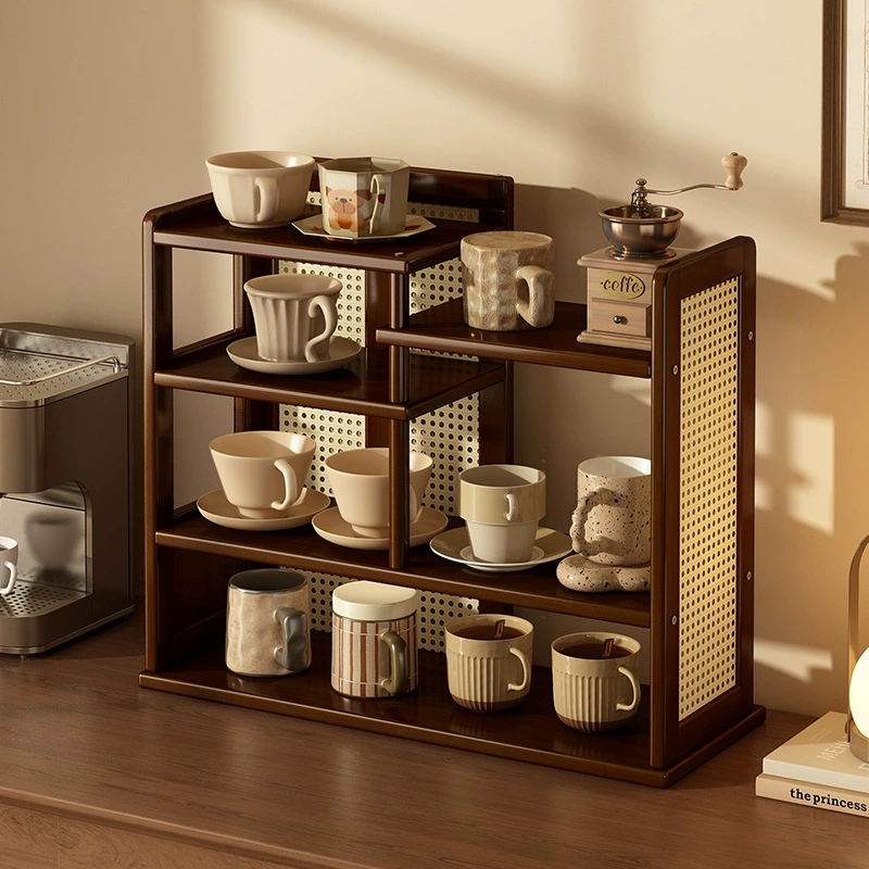Household desktop multi-layer tea cup holder water cup mark coffee cup display stand advanced cup storage rack storage rack