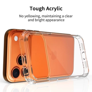 适配iPhone18手机壳高清透明17PROMAX防摔气囊亚克力硬壳跨境热销