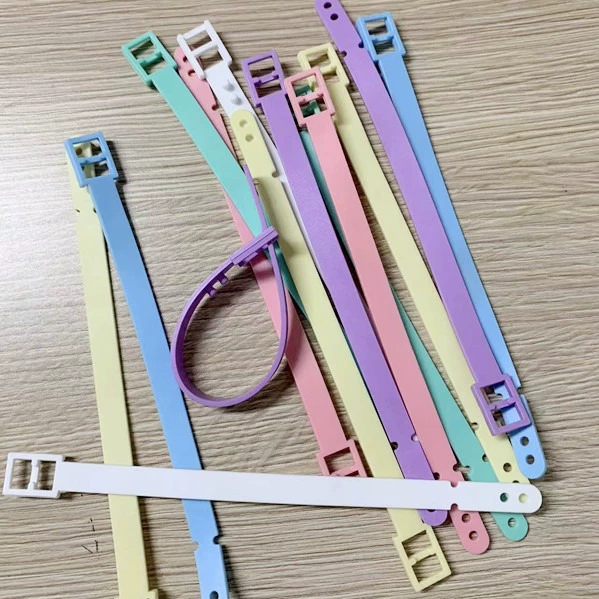 В наличии 170*90 мм Защита окружающей среды 1 отверстие Японская Пряжка ПВХ пластиковая багажная бирка ремешок черный белый