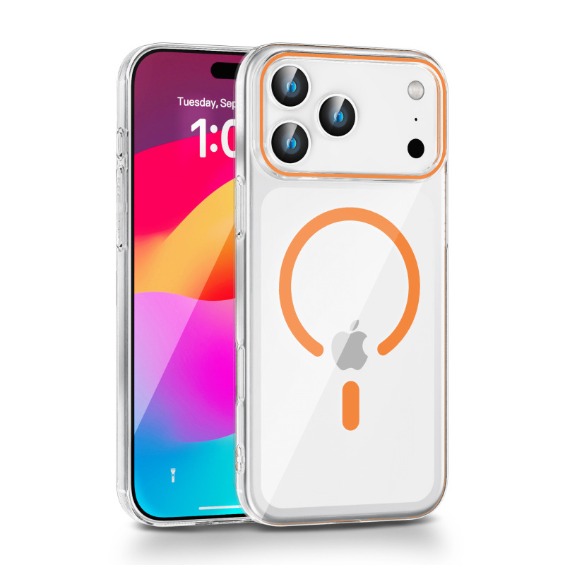 iphone17air 透明 Apple 16promax 磁気電話ケース Apple 15 黄変しない落下防止電話ケース|undefined