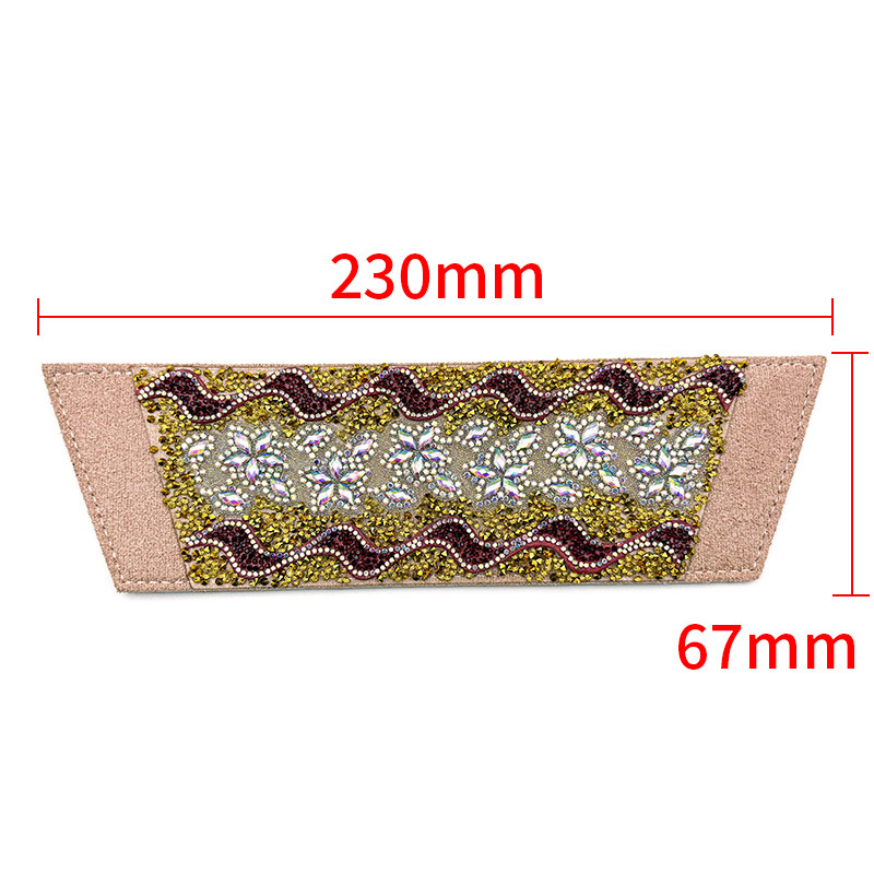 Nuevos accesorios de zapato DIY una sola forma de sandalias de diamante semiacabados zapatillas taladro superior