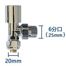铜温控阀暖气片直阀ppr角阀铝塑水管配件6分1寸散热器调温式阀门