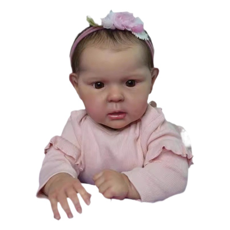 Muñeca de Simulación Artesanal 19 Pulgadas de Esmalte Piel 3D con Venas Visibles para Niños