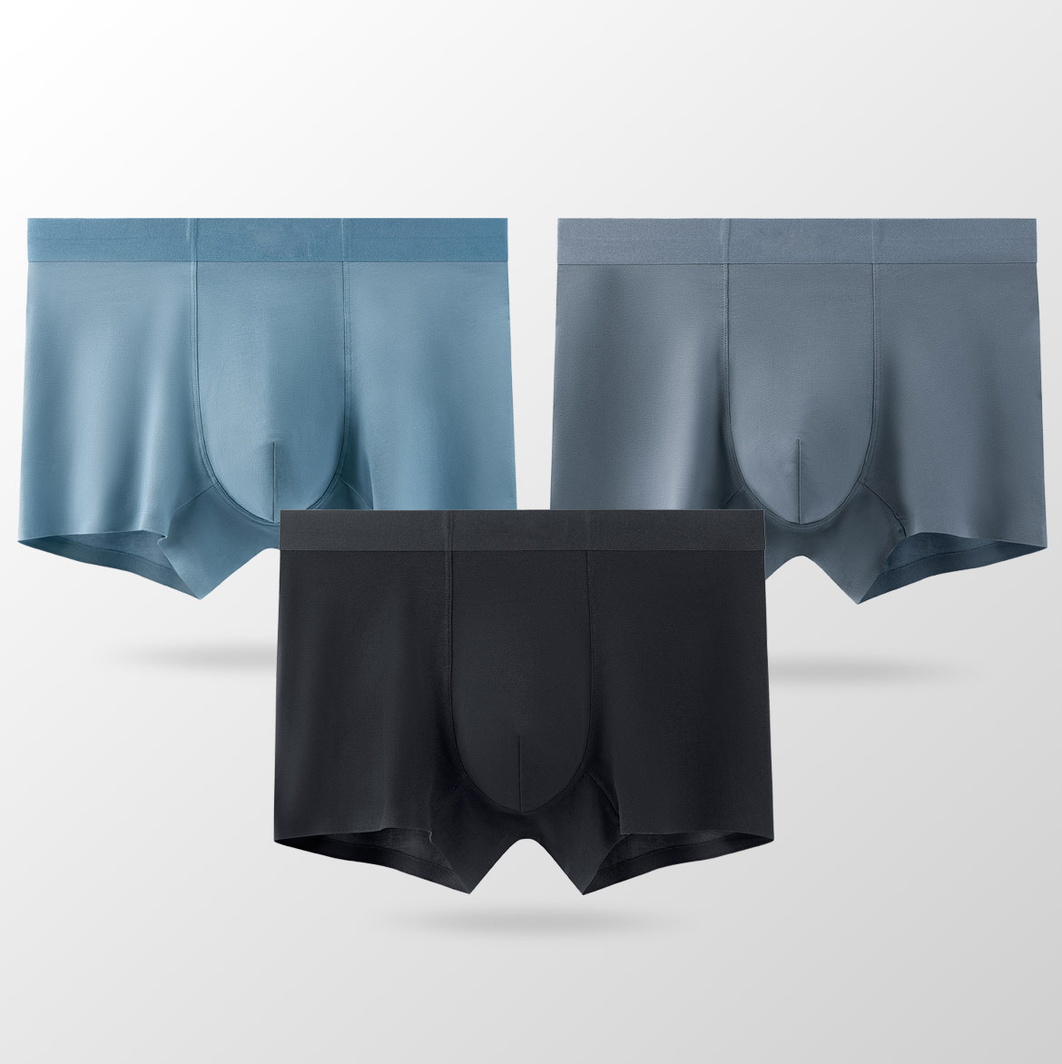 202680 clase A Xinjiang algodón hombre ropa interior sin marcas cintura media abdominal hombre ángulo plano antibacteriano ropa interior hombre