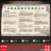 中医养生馆人体九种体质辨识海报挂图广告宣传画美容院装饰画