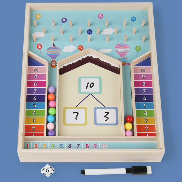Wooden children's digital toy