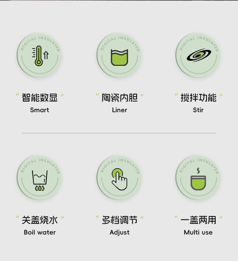 New portable car blender cup, suitable for home and car use, small electric kettle for trucks, low-power electric heating cup, quick-heating and insulated cup