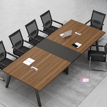 办公会议室洽谈桌会议桌现代办公室简约接待桌培训桌长桌桌椅组合