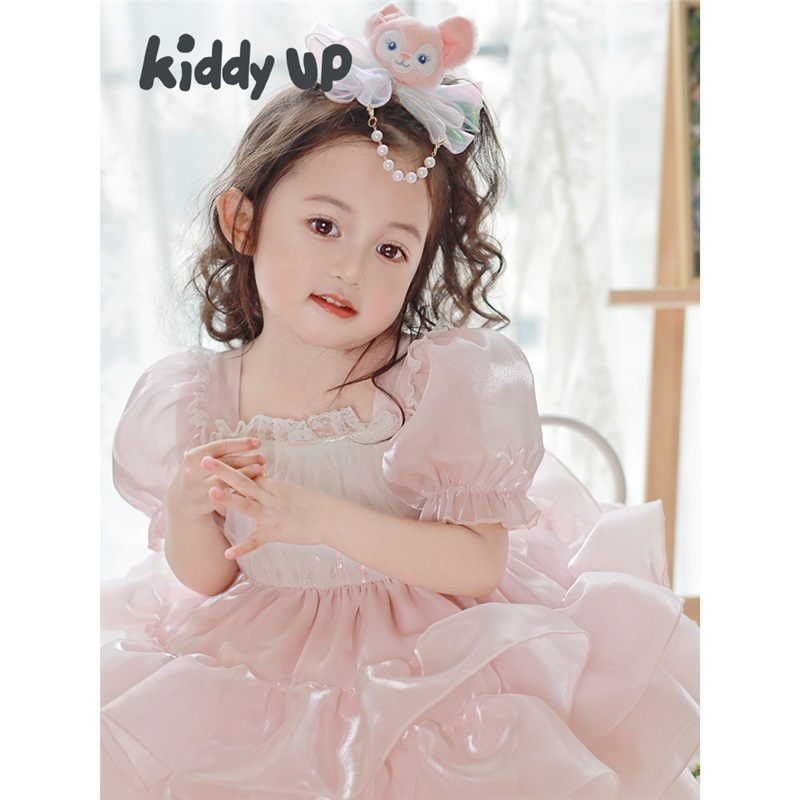 2025 Summer Fairy Tale Series Ropa para niños Vestido de pastel Vestido de bebé Little Fox Falda Lingna Belle Chica