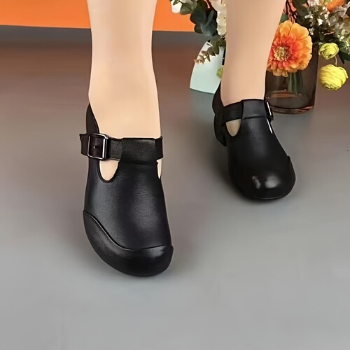 Retro Chunky Mid Heels Comfy Retro Chunky Mid Heels mid-heeled shoes