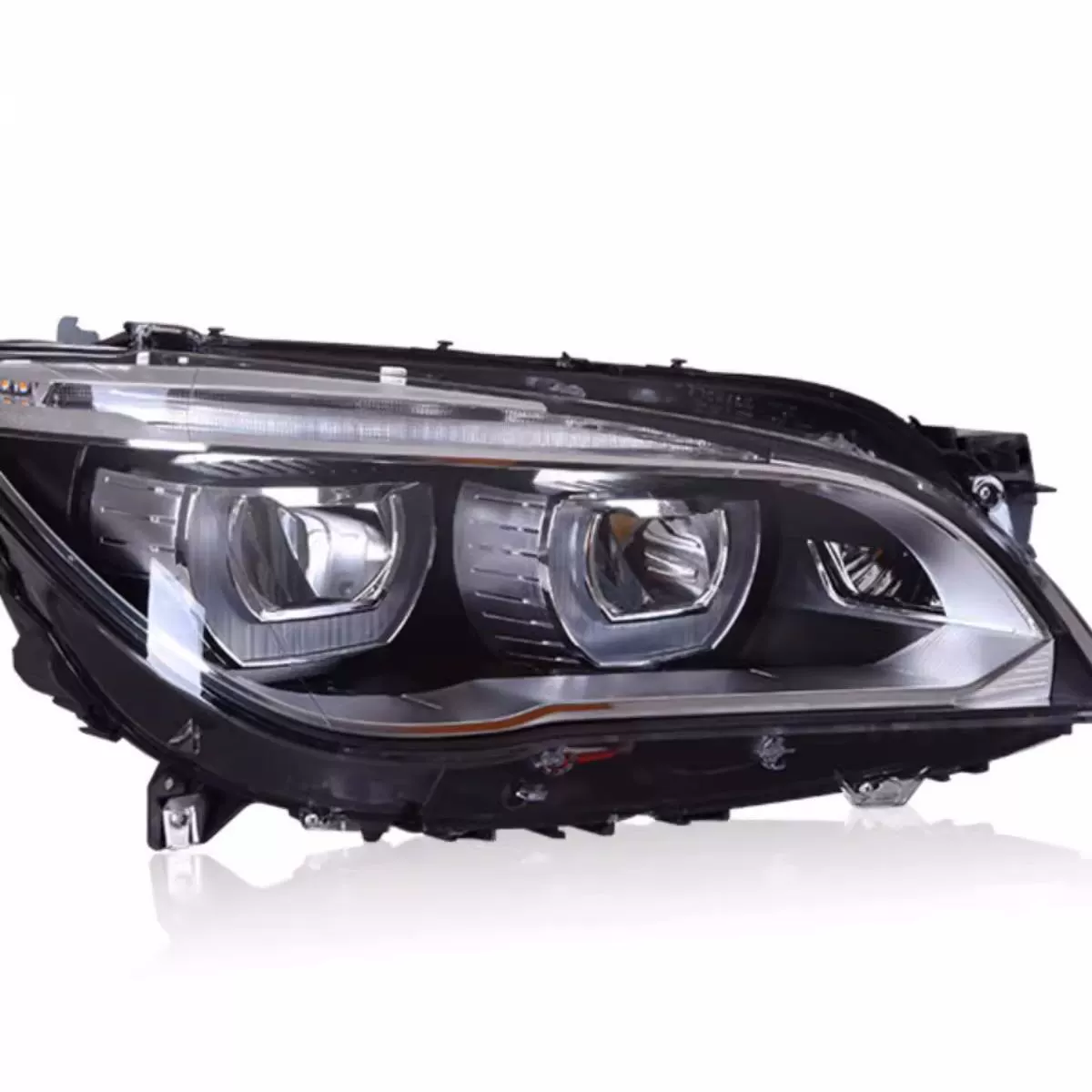 Специализированная модификация фары для BMW 7 серии с 09 по 15 год, F02, усиленный ангельский глаз дневного света LED-фары