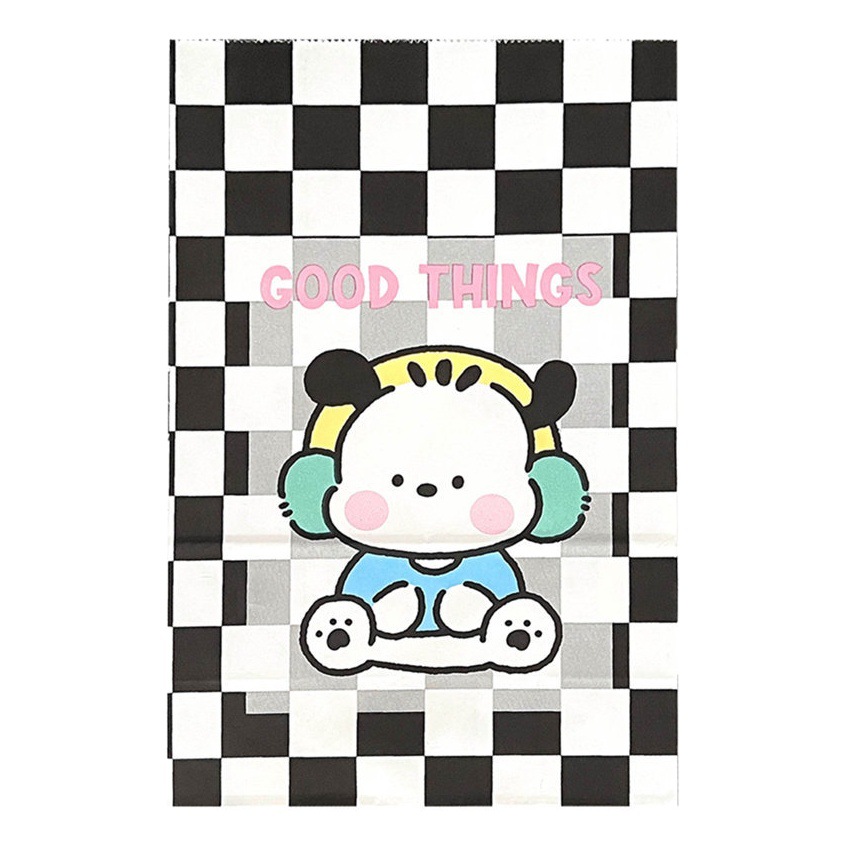 Bolsa de papel de regalo de cachorro de dibujos animados lindo chica de alto aspecto plana pastel de bolsillo para hornear bolsa de papel de embalaje de alimentos al por mayor