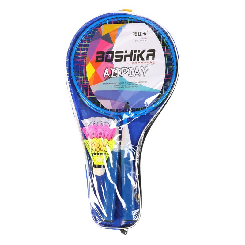 Raqueta de bádminton para niños Boshika, práctica de entretenimiento al aire libre, jugar con regate, bolsa de regate, producción al por mayor, pelota para niños, padres e hijos