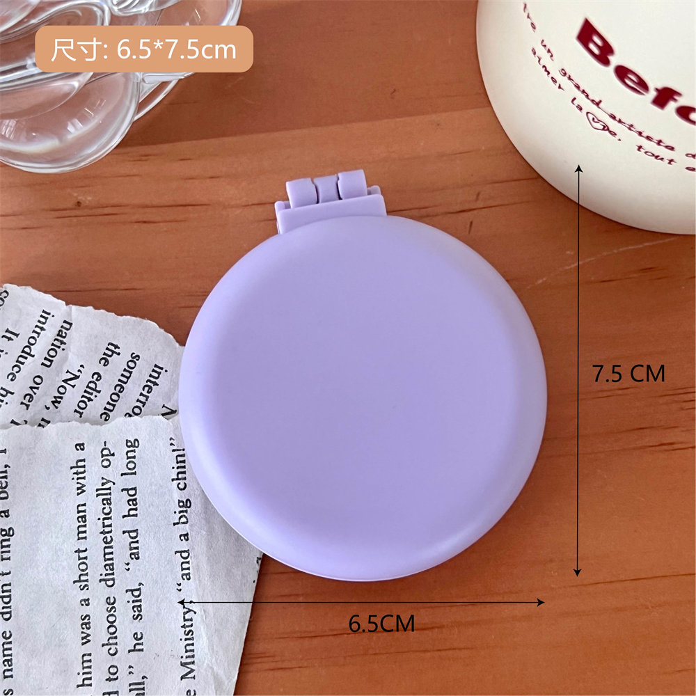 Peine Plegable con Cojín de Aire de Plástico Portátil con Espejo para Maquillaje y Viaje