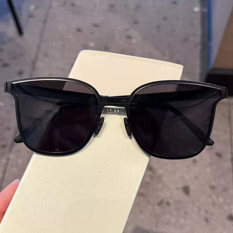 军达新款丹阳眼镜复古时尚折叠偏光太阳眼镜女防紫外线墨镜P1319