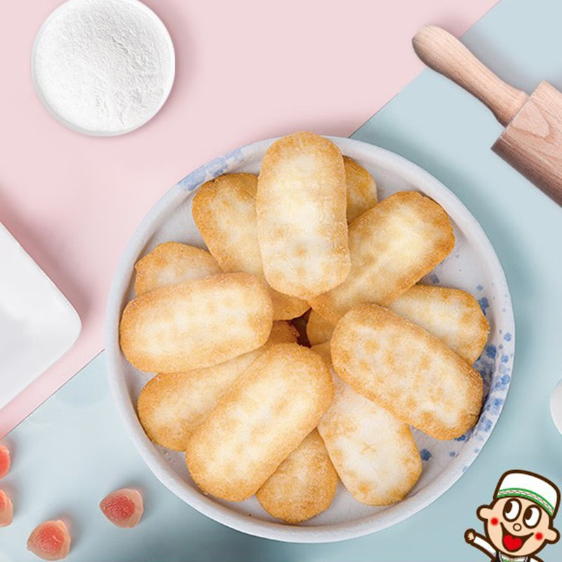 旺旺雪饼仙贝 黑米饼膨化饼干年货送礼独立包装童年记忆零食批发