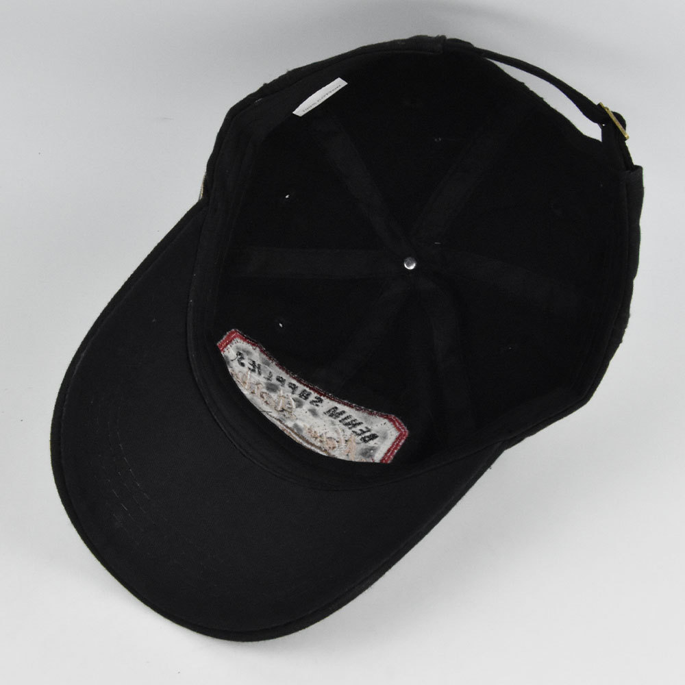 Baseballmütze mit 3D-Stickerei und Entenzunge, New York Washed, für Herren und Damen_voghion.com